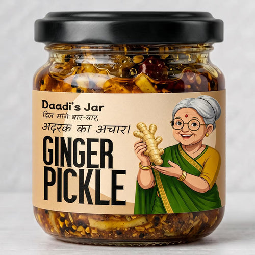 Ginger Pickle 350g | Daadi's Jar Spicy Adrak Achar