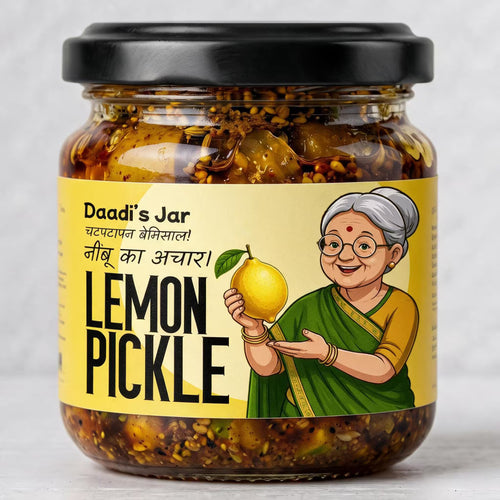 Lemon Pickle 350g | Daadi's Jar Tangy Nimbu Achar