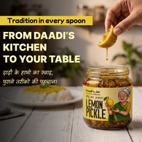 Lemon Pickle 300g | Daadi's Jar Tangy Nimbu Achar