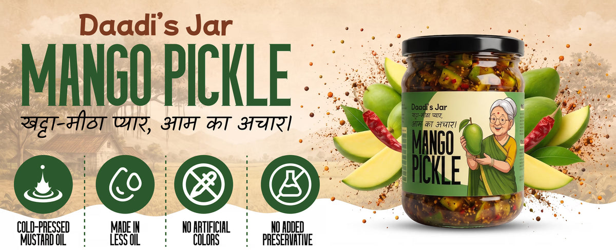 Mango Pickle 300g | Daadi's Jar Authentic Aam Achar
